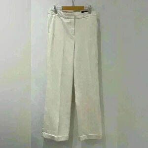 NWT Worthington modern fit wide  leg cuffed palazzo women’s pants size 6 cream